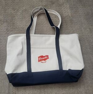French's brand canvas tote bag